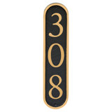 Serif Column 1-Line Wall Address Plaque