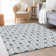 Premium Machine Washable Prisco Blue Rug