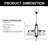 Emilyn 6 - Light Dimmable Empire Chandelier