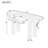 Rustic Minimalist Console Table With Hidden Drawer, Side Power Outlet,Wood Entryway Table-383450560