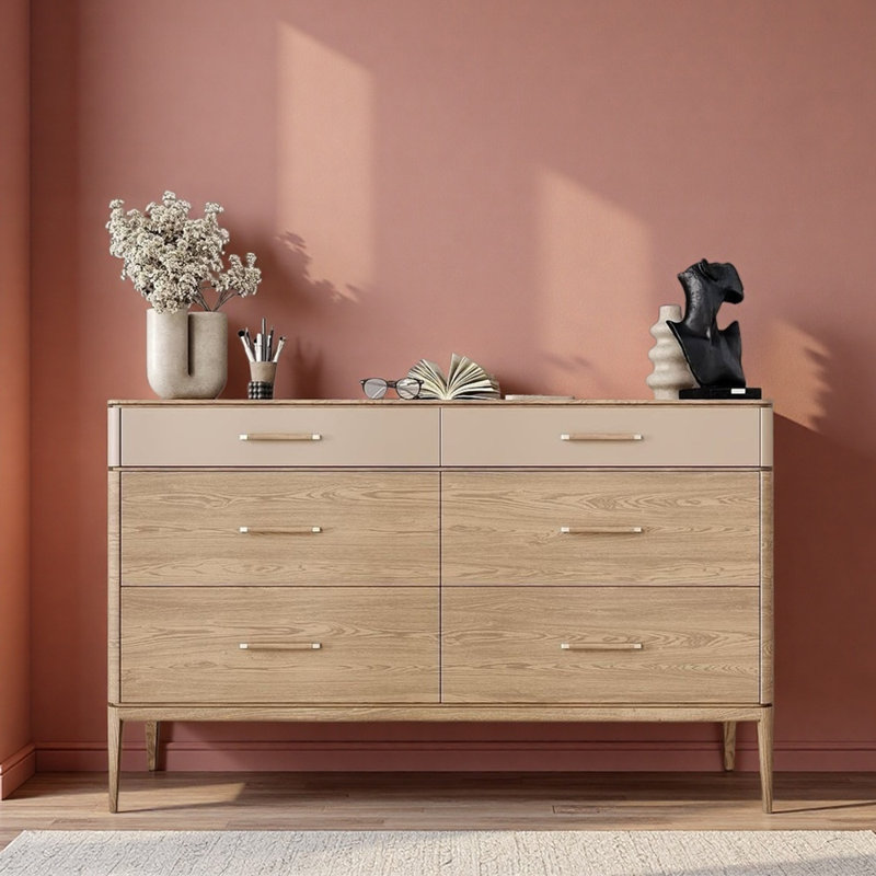 Commode d'entrée en bois massif chinois, Bois naturel