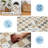 8 x 10 Checkered Area Rug, Abstract Washable Soft Rugs for Living Room, Modern Geometric Non Slip Low Pile Carpet for Bedroom, Dining Room, Beige-1749028929-1749028928