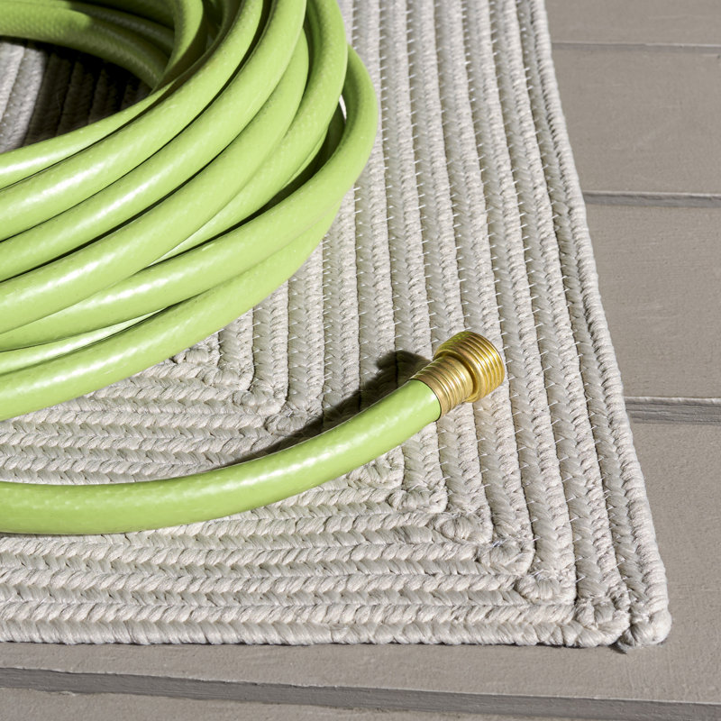 Amaya Braided Hand Woven Machine Washable Solid Color Indoor Rug, 8'-0" x 10'-0" Rectangle