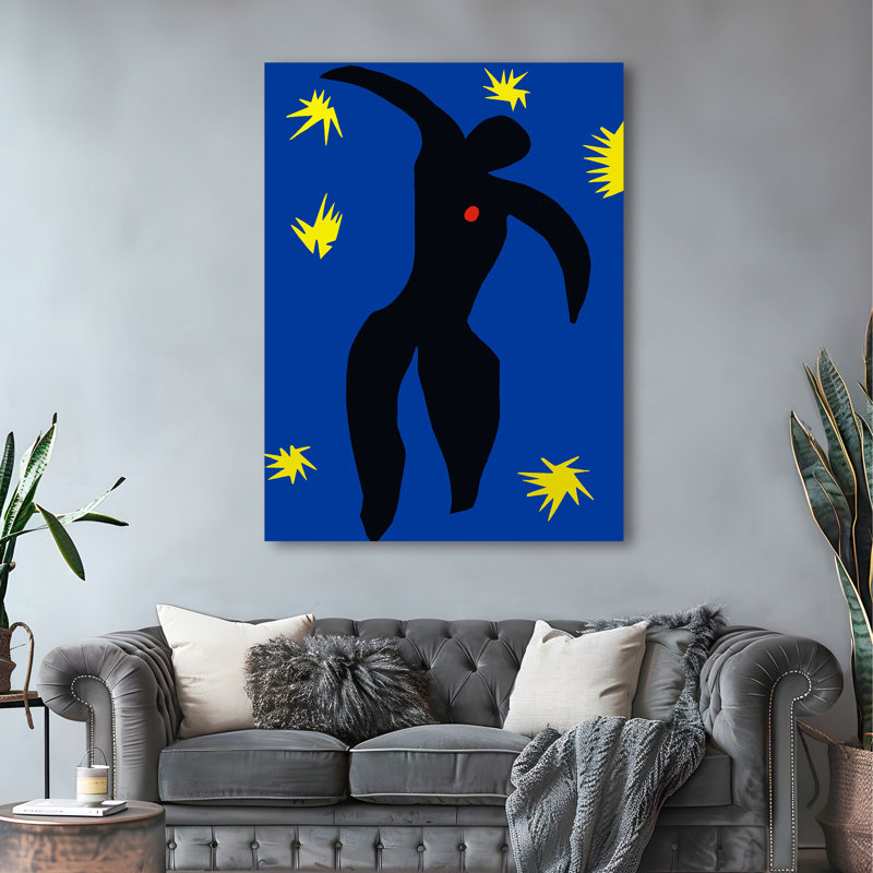3HM7480 Jazz, Icarus by Henri Matisse - Wrapped Canvas Print, 70cm H x 50cm W