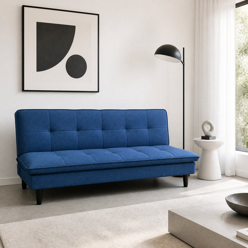 3 Seater Fabric Sofa, Navy