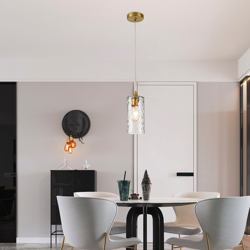 1 - Light Gold Single Pendant