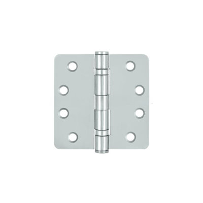 Charnière à billes Deltana S44R4HDB26 4 po x 4 po x 1/4 po, HD, roulement à billes en chrome poli