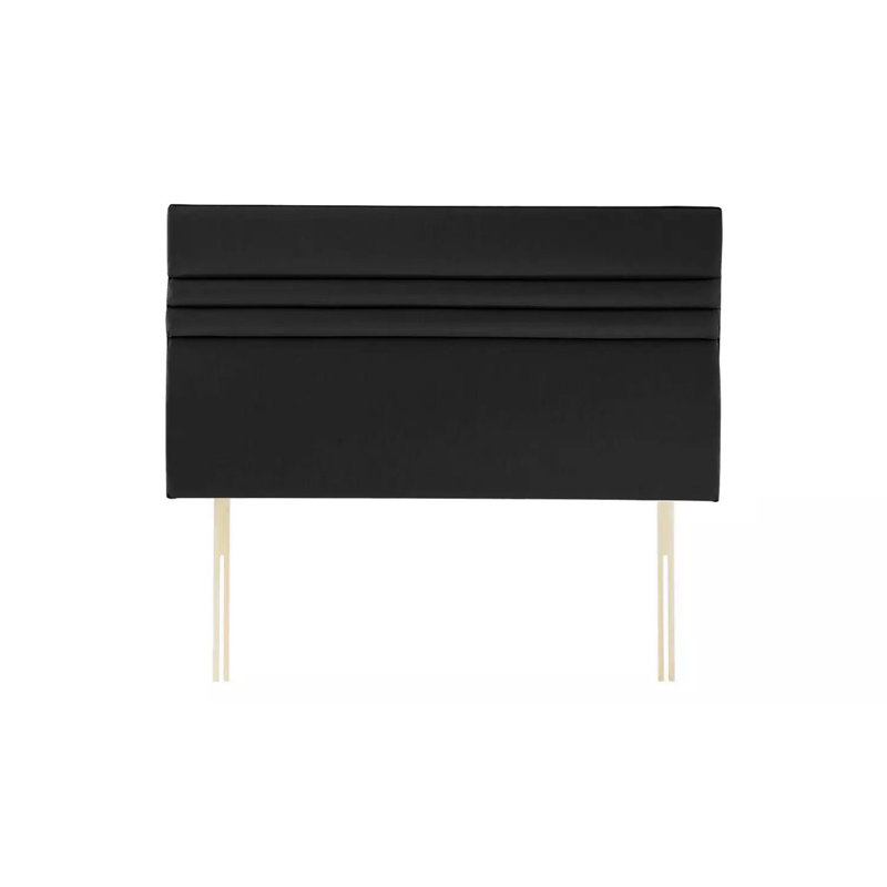 Upholstered Headboard, Black, Kingsize (5')