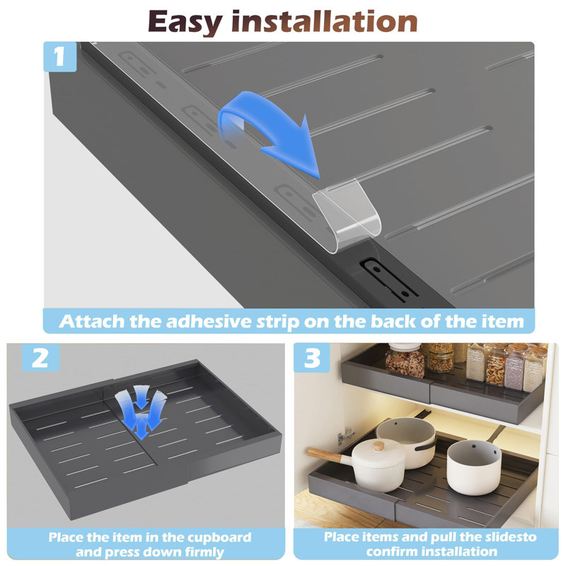 Blancheville Adjustable Pull Out Drawer