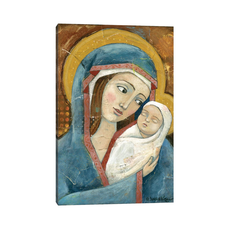 «Madonna & Child» par Teresa Kogut, reproduction d'art sur toile tendue, H 18 po x l 12 po x 1,5 po