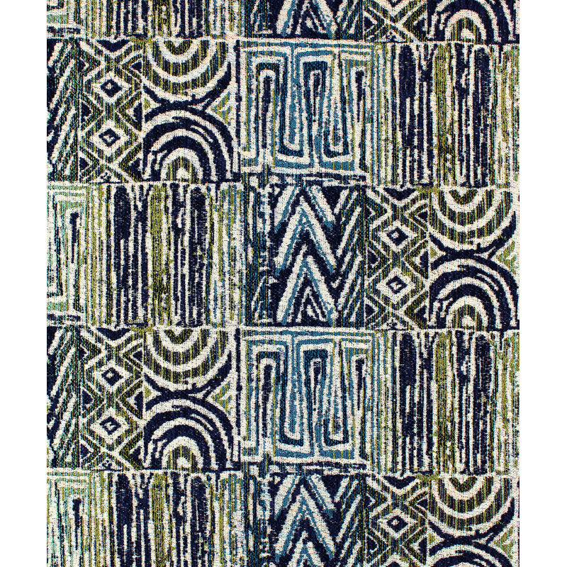 Performance 100% Polyester Faux leather Fabric, Bleu