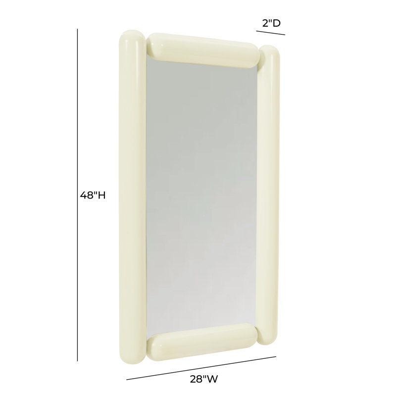Miroir mural Cozzi, Crème, crème