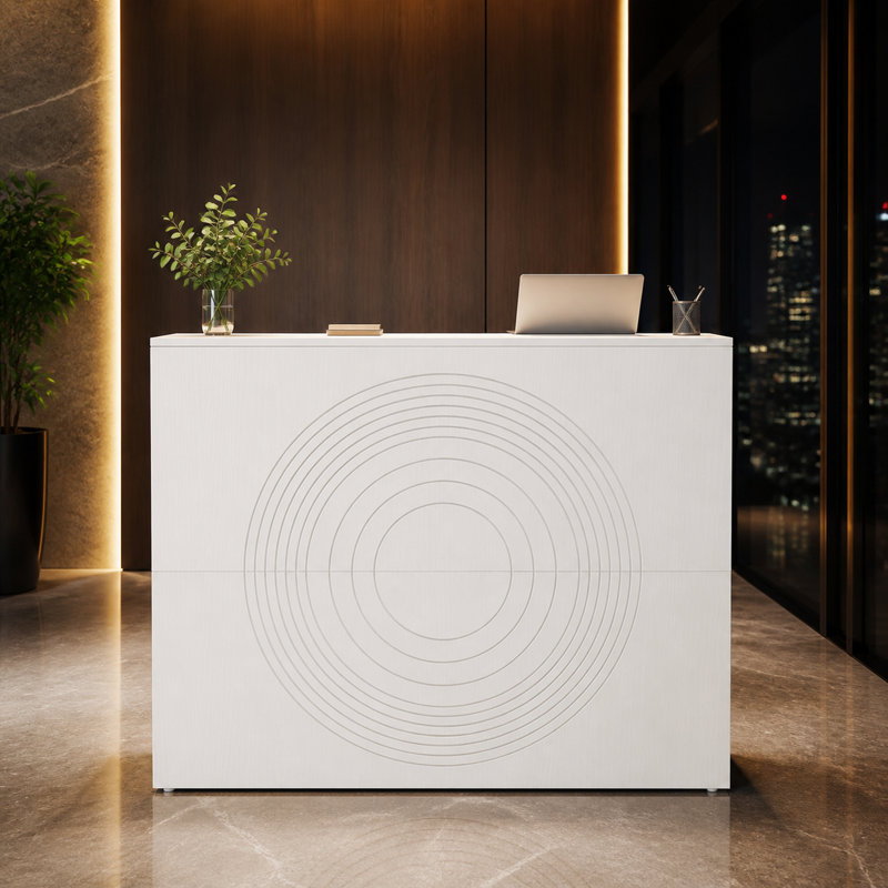 Canapé d'extérieur 48 po avec structure en métal robuste 48 po, Blanc
