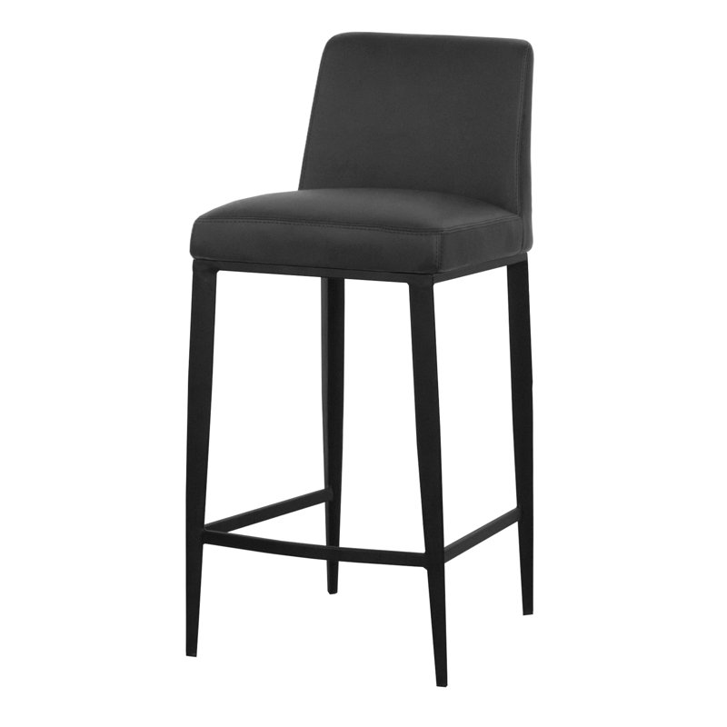 Tabouret de bar et de comptoir Aretha, Noir, Tabouret de comptoir (assise de 26 po de hauteur)