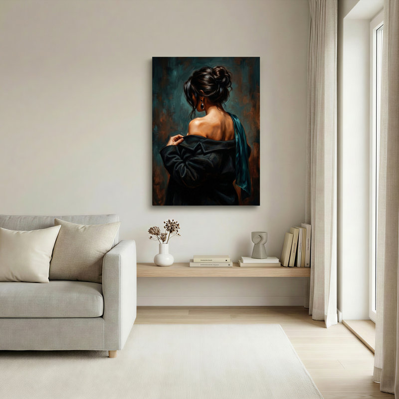 Ensemble de 1 tableau sur toile représentant une femme élégante, 24"H x 16"W, Wrapped Canvas