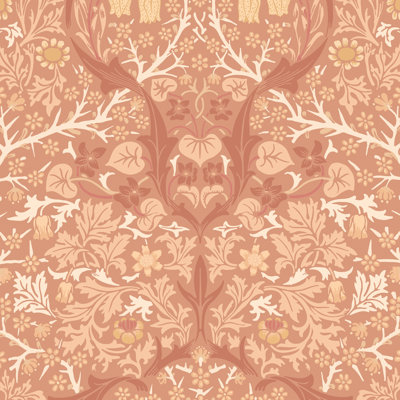 Blackthorn Damask - Terracotta
