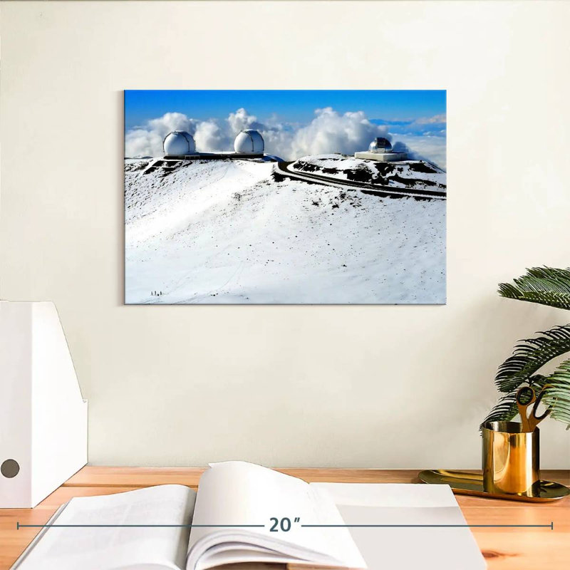 Mauna Kea recouvert de neige Alvord, H 8 po x l 12 po