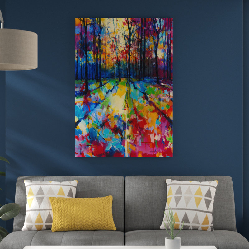 Mile End Woods by Doug Eaton - No Frame Painting, 120cm H x 85cm W, Canvas