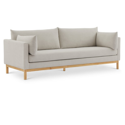 Langham Aldiana 89.5" Linen Textured Fabric Sofa
