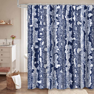 Rideau de douche Stroke Indigo