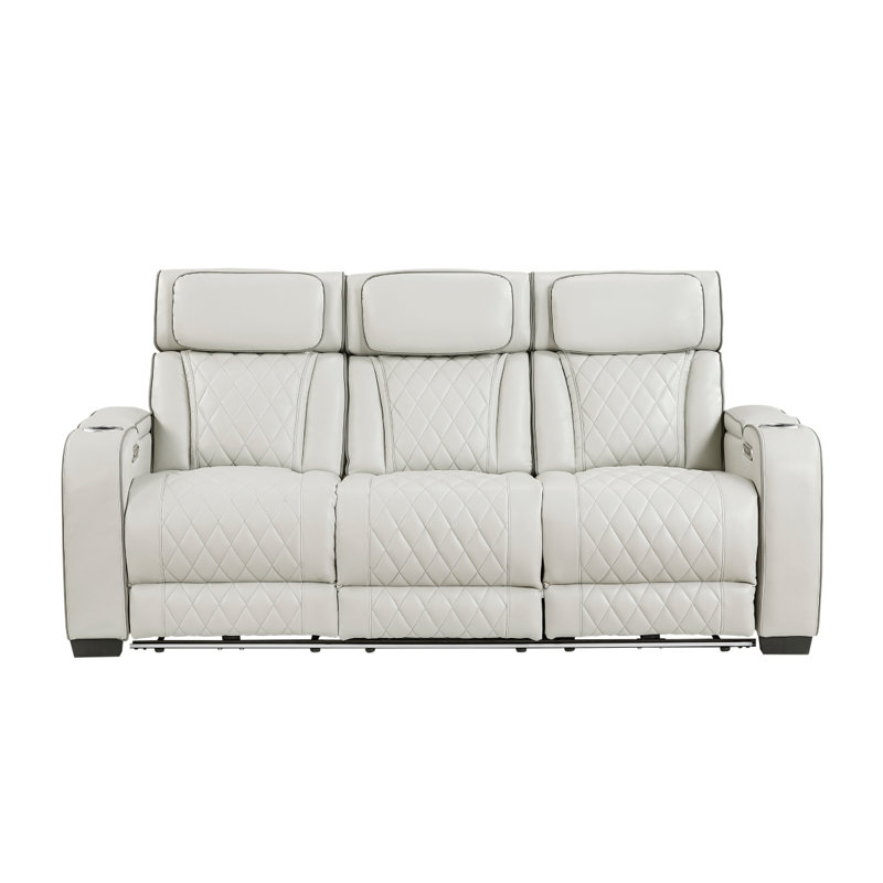 Canapé inclinable électrique et causeuse Fairway Taupe, Taupe