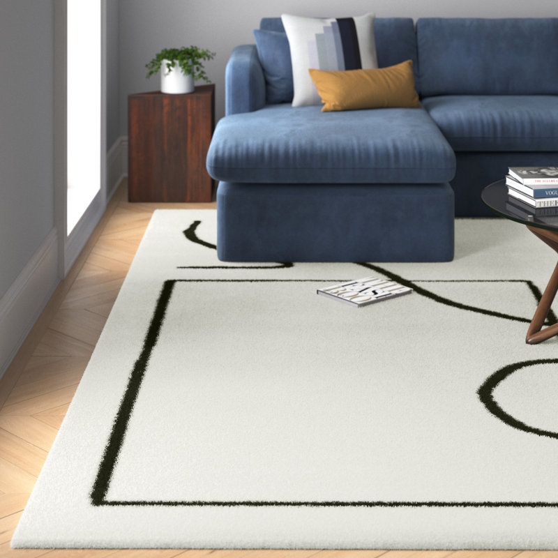 Pollman Abstract Indoor Rug, Rectangle 7'10" x 10'