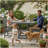 Gray HDPE Outdoor Patio Dining Set, 37.8 in. Square Table with 2 Chairs, All-Weather 3-Piece Bistro Set-314496400