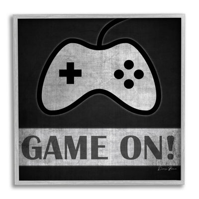 " Game On Video Gaming Phrase " by Denise Brown
