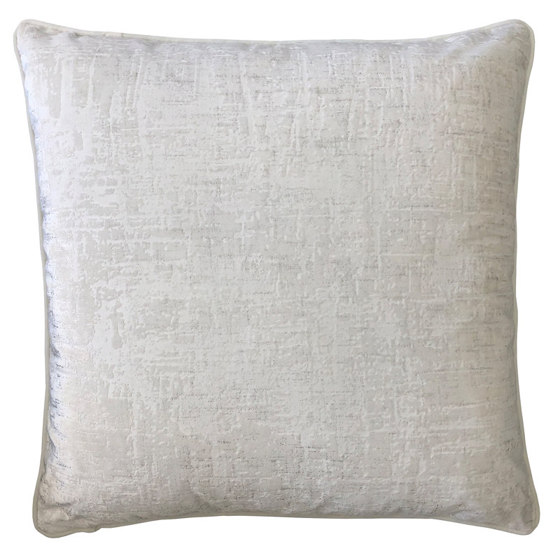 Gino Feather Throw Pillow, White