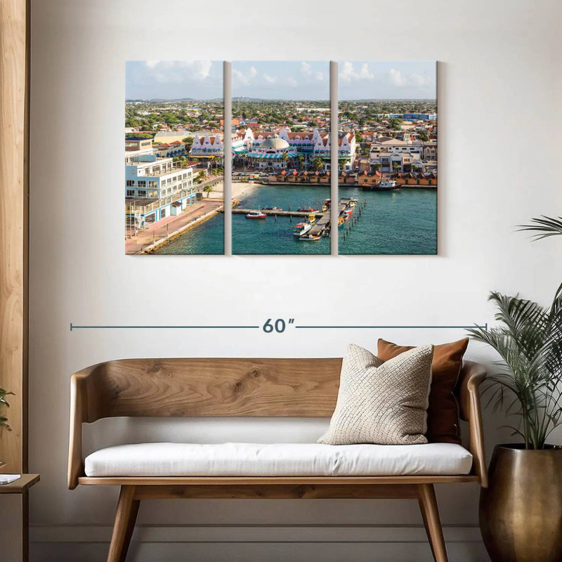 Gillard Oranjestad City View, H 28 po x l 45 po