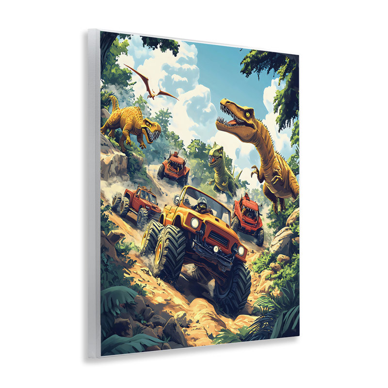 «Dinosaur & Monster Truck Adventure», plaque murale par Creative Studio