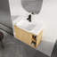 Meuble-lavabo mural 28 po avec lavabo en céramique et porte à fermeture en douceur 28 po-977398739