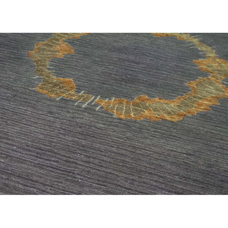 Tapis brun de haute qualité noué à la main