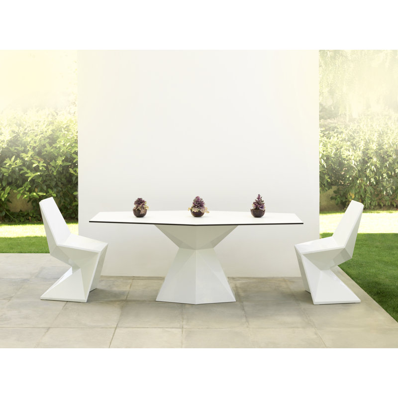 Vertex Patio Dining Chair, Ecru