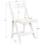 Chaise rembourrée pliante, peu encombrante, facile à transporter, 4 pièces, coussin beige / tablette blanche - salle à manger-1020428061