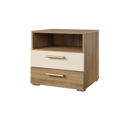 Rabalais 46cm W Manufactured Wood Bedside Table