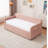 Upholstered Daybed Frame With Trundle, Sofa Bed For Bedroom Living Room Guest Room, Wood Slat Support-405372282
