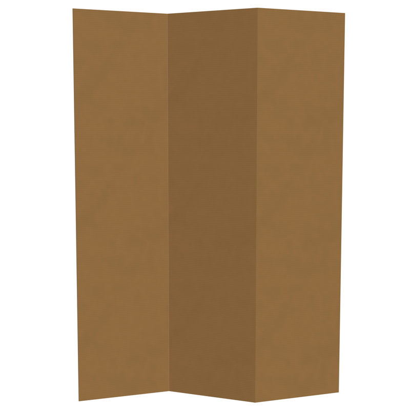 Paravent en carton Kuuda High, Brun, 3, Remise de rangement en métal H 6 pi