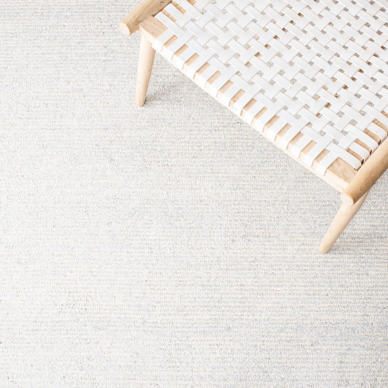 Tapis de couleur unie en laine touffeté à la main Kunden, Rectangle 5 pi x 8 pi
