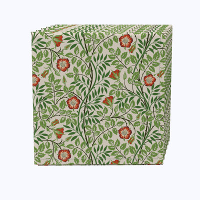 Cotton Floral Square Napkin