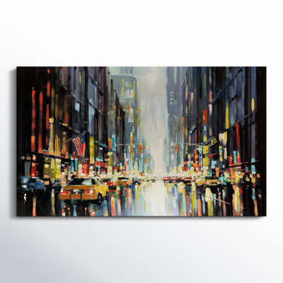 City Lights by E. Anthony Orme - Painting