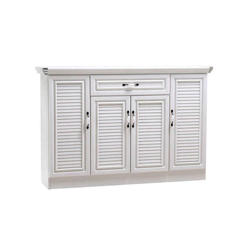 Rangement pour chaussures en alliage d'aluminium blanc