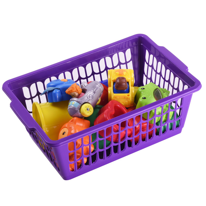 Ensemble de petits paniers en plastique, Mauve