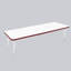 Table rectangulaire d'activités thermofusionnées avec pieds réglables et pivotants standard-113909070-113909080