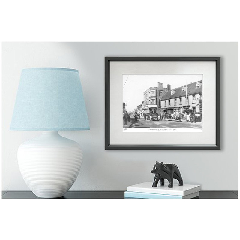 Southwold, Market Place 1906 by Francis Frith - Single Picture Frame Print, 28cm H x 36cm W x 2.3cm D