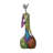 Wat Colorful Woman with Hand On Heart Resin Statue Size: 6" x 3" x 14"H
