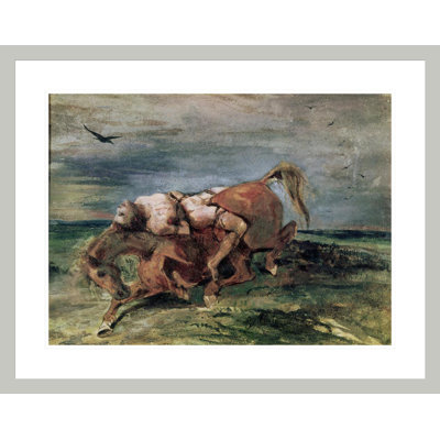 Mazeppa by Eugène Delacroix -Framed Giclee Print