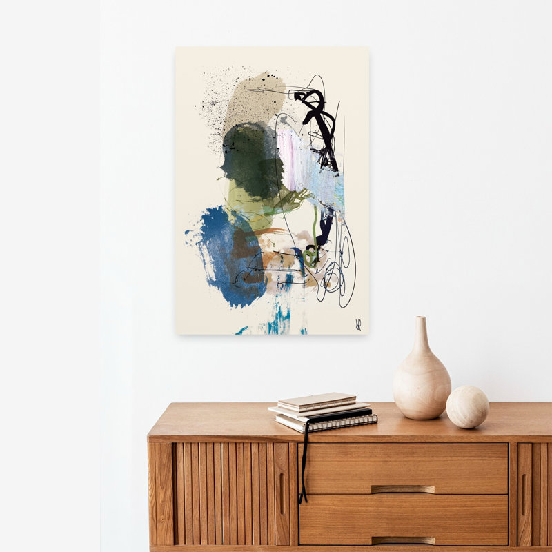Art contemporain contemporain abstrait, H 24 po x l 16 po