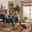 Modern Upholstered Lounge Chair with Solid Wood Frame-1773605277