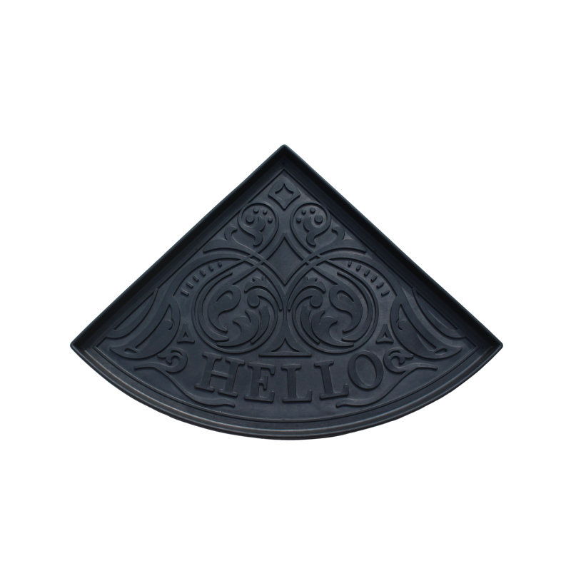 Berklin Hello Triangle Heavy Duty Flexible Rubber Boot Tray 21.6"X21.6"